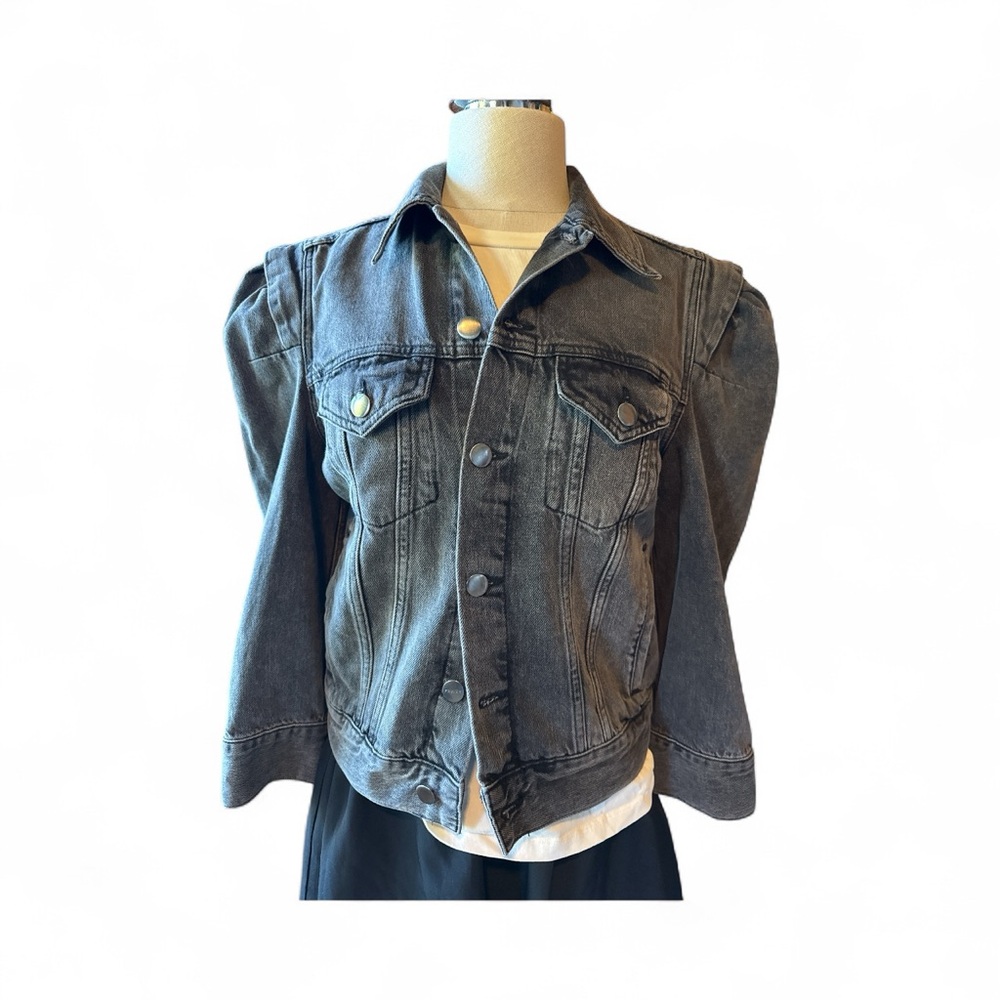 Frame Denim Dark Gray Jean Jacket